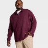Men's Quilted Fleece 1/2 Zip Pullover Sweatshirt - All In Motion™ - 3 of 3