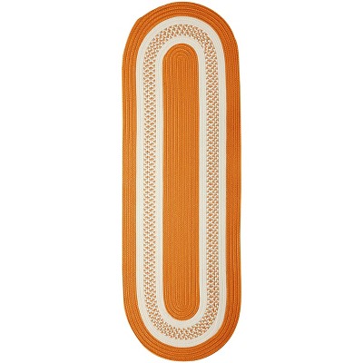 Colonial Mills Crescent Area Rug, 2x10, Orange