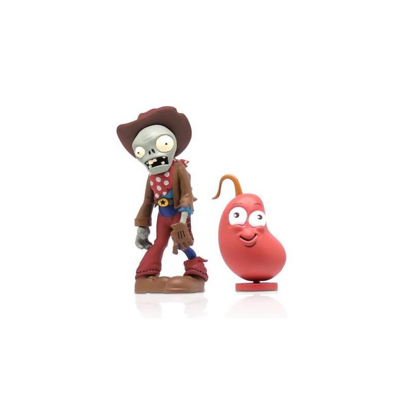The Zoofy Group LLC Plants Vs Zombies 3" Figure 2-Pack: Cowboy Zombie & Chili Bean, 1 of 4