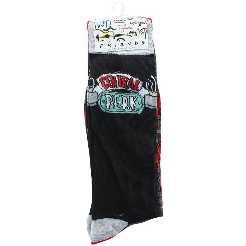 HYP Friends Lobster & Central Perk Adult Novelty Crew Socks | 2 Pairs  | Size 6-12, 2 of 4