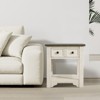 Etelifrank  Solid Wood End Table with Storage Compartment - 3 of 4