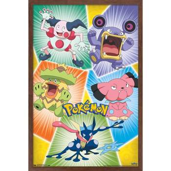 Trends International Pokémon - Animation Group Framed Wall Poster Prints