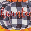 Haunted Stacked Pumpkins Garden Linen Flag - 4 of 4