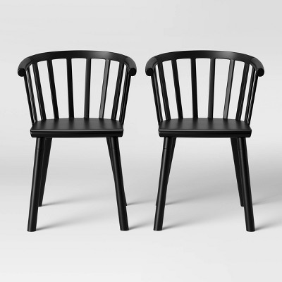 target black dining chairs