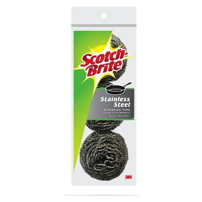 Scotch-Brite Stainless Steel Scrubbing Pads 3-pk. : Target