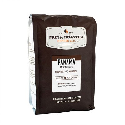 Fresh Roasted Coffee, Panama Boquete Coffee, Medium Roast Ground Coffee - 5lb