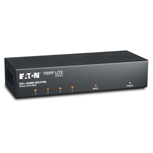 Tripp Lite 4-Port DVI Single Link Video Audio Splitter Booster DVIF/2xF B116004A - 1 of 1