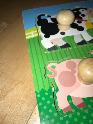 Melissa & Doug Jumbo Knob Farm 8pc : Target
