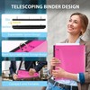 Itopfox 4-Pack Expandable Flexible 3 Ring Binder, Patented Design for Easy Portability, 225 Sheets, 4 Bright Colors Perfect for School, Office & Home - 2 of 4