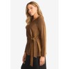 Jessica London Women's Plus Size Shimmery Side-Gathered Tunic - 4 of 4