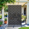 Wooakway 72 in. H x 47 in. W Outdoor Rectangle Metal Privacy Screen Garden Fence Panel Freestanding Patio Decorative Screen for Yard - 2 of 4
