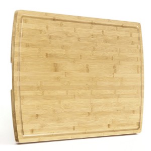 Extra Large Cutting Board, 0.8"Th Bamboo Stove Top Cover, Over the Sink Cutting Board with Juice Groove, Heavy Duty Charcuterie Board for Kitchen - 1 of 4