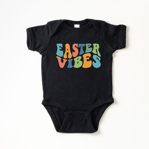The Juniper Shop Easter Vibes Wavy Baby Bodysuit - 1 of 2