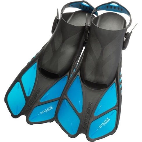 Cressi Bonete Open-heel Fins With Adjustable Straps, Translucent ...