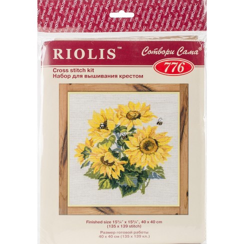 Cosmetic bag Irises Cross Stitch Kit, code 1679AC RIOLIS