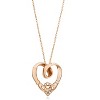 Pompeii3 Claddagh Diamond Pendant 14K Rose Gold - 2 of 4