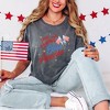 Simply Sage Market Women's Coquette God Bless America Short Sleeve Garment Dyed Tee - 2 of 3