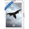 Trends International Marvel Heroic Silhouette - Falcon Framed Wall Poster Prints - 3 of 4