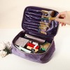 Unique Bargains Velvet Multifunctional Cosmetic Bag 1 Pc - 2 of 4