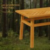 Resenkos Patio Dining Tables,Patio Tables,Outdoor Coffee Table for Garden, Backyard, Balcony, Deck, Natural Wood - 2 of 4