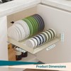 Slide-Out Cabinet Organizer, Pull-Out Cabinet Organizer Secured with Adhesive Film, Pull-Out Drawer for Kitchen Under Sink Organizer with Rack - 2 of 4