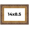 PosterPalooza | Photo Size Museum Gold Picture Frame - UV Acrylic, Foam Board Backing, Hanging Hardware - 2 of 4