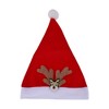 Unique Bargains Christmas Hat Polyester Non-Woven Fabric Red 10.83"x15.35" 1 Pc - 4 of 4