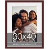 PosterPalooza | Brown Frame with White Photo Mat, UV Acrylic Front, Foam Board Backing, 60 Sizes Available - 2 of 4