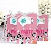 Big Dot of Happiness Pawty Like a Puppy Girl - Pink Dog Baby Shower or Birthday Party Favor Boxes - Set of 12 - 3 of 4