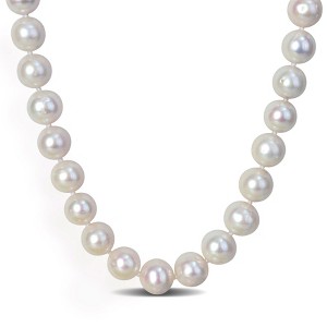 EVERLY JEWELRY |9-9.5mm Off-Round Cultured Freshwater Men's Pearl Necklace with Large Sterling Silver Lobster Clasp-20 in. - 1 of 4