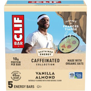 CLIF Bar Vanilla Almond with Caffeine Soft Baked Bars - 12oz/5ct - 1 of 4