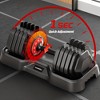VisioGear Quick Adjust Dumbbells, Dumbbell Set, 10 in 1 Free Dumbbell for Men and Women, Black Dumbbell for Home Gym, Black, 19.60"*33.00"*6.00" - 3 of 4