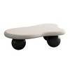 GDFStudio Seraph Modern Cloud Shaped Coffee Table with 3 Ball Legs - 4 of 4