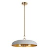 LamQee Curved Dome Pendant Light, Ceiling Hanging Fixture Chandelier Modern Industrial Dome Metal Shade for Dining Room House Foyer Kitchen - 2 of 4