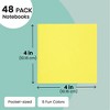 Paper Junkie 48 Pack Colorful Blank Books, Bulk, Mini Notebooks for Kids, Small Notepads Journals Drawing, Writing, 6 Colors, 4x4 In - 4 of 4