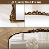 32"x24" Arched Mantle Mirror, Arched Beaded Mirror with Metal Frame, Decorative Bathroom Vanity Mirror for Entryway, Bedroom, or Living Room - 3 of 4