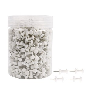 Unique Bargains Plastic Head Push Pins Thumbtacks for Home Office Bulletin Board Crafts 500 Pcs - 1 of 4