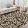 Washable Rugs Large Modern Bordered Playroom Carpet Non-Shedding Low Pile Stain-Resistant Ultra Soft Foldable Accent Rug for Living Room Office - 2 of 4
