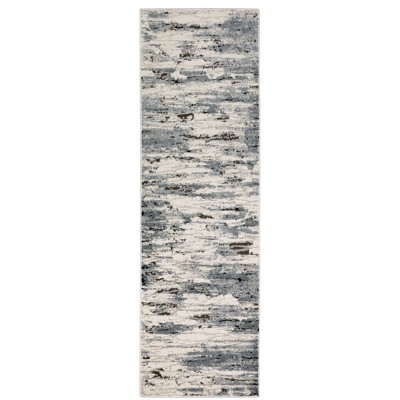 Oriental Weavers Caravan 750W8 Blue/ Grey Indoor Area Rug - 2'3" x 7'6"