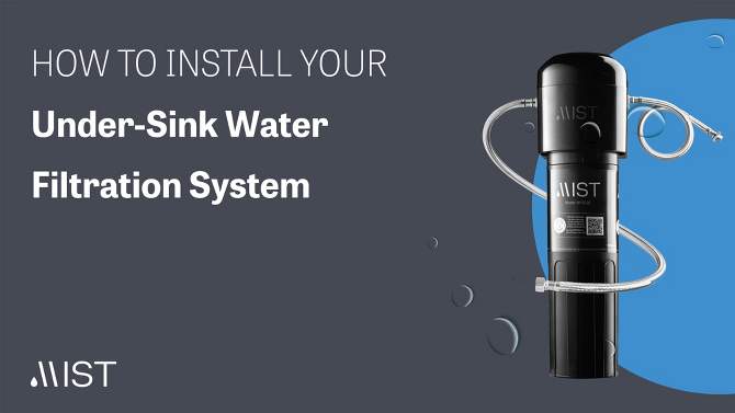 Mist Under Sink Water Filter System, Certified by IAPMO - 20,000 Gallon Capacity, 2 of 7, play video