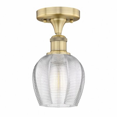 Norfolk - 1 Light Semi-Flush Mount In Industrial Style-9.62 Inches Tall and 5.75 Inches Wide