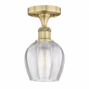 Norfolk - 1 Light Semi-Flush Mount In Industrial Style-9.62 Inches Tall and 5.75 Inches Wide - 1 of 1