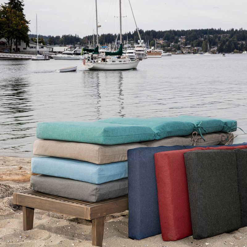 Arden 72"x21" Oceantex Outdoor Chaise Lounge Cushion, 4 of 7
