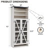 Farmhouse Shoe Cabinet for Family, Large Capacity for 30 shoes, Tall Rustic Freestanding Shoe Racks, Wood Shoe Organizer Cabinet for Entryway - 3 of 4