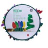 GE Energy Smart 150 LED C-6 Faceted Lights Multi with Green Wire 49.6-FT - 2 of 3