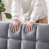 Streamdale Versatile Foldable Sofa Bed in 3 Lengths, Modern Velvet Pull-Out Bed with USB Port (Grey) - 4 of 4