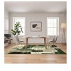 2 x 6 ft Polyester Imitation  Gray Rectangular Hallway Bathroom Entryway Kitchen Office Color Block Printed Modern Washable Area Rug - 4 of 4