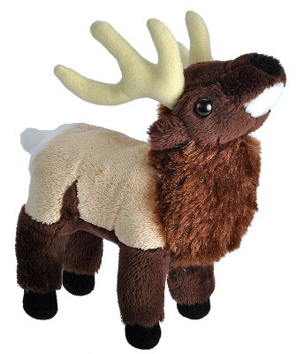 Wild Republic Wild Calls Elk Stuffed Animal, 8 Inches