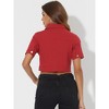 INSPIRE CHIC Women's Casual Short Sleeves Crop Denim Jacket - 3 of 4