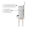 Obrecht Traditional Wood 6 Lined Drawer Jewelry Armoire Off-White - Powell: Floor Standing, Mirror, Storage Organizer - 4 of 4